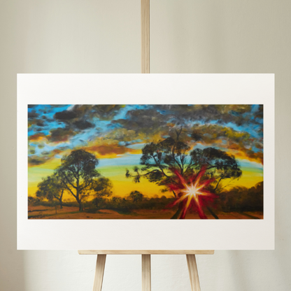 Mansfield Sunset: Australian Landscape Print - High Country Evening